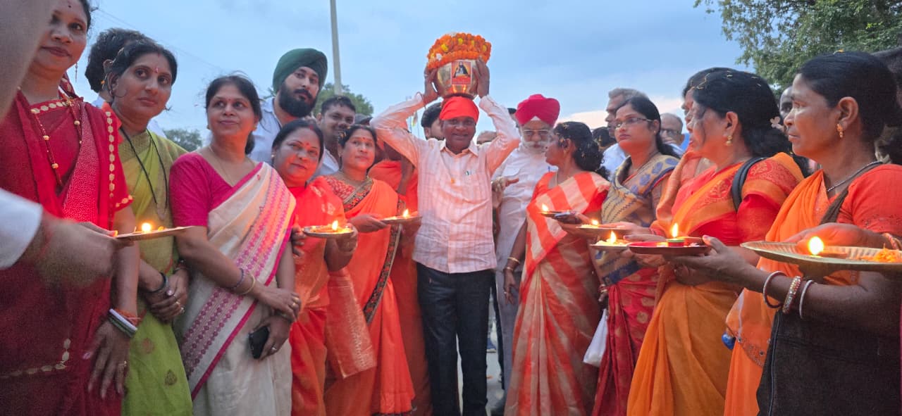 संत शिरोमणि गुरु रविदास जी की 650वीं जयंती पर कटघोरा में कलश यात्रा का भव्य स्वागत
