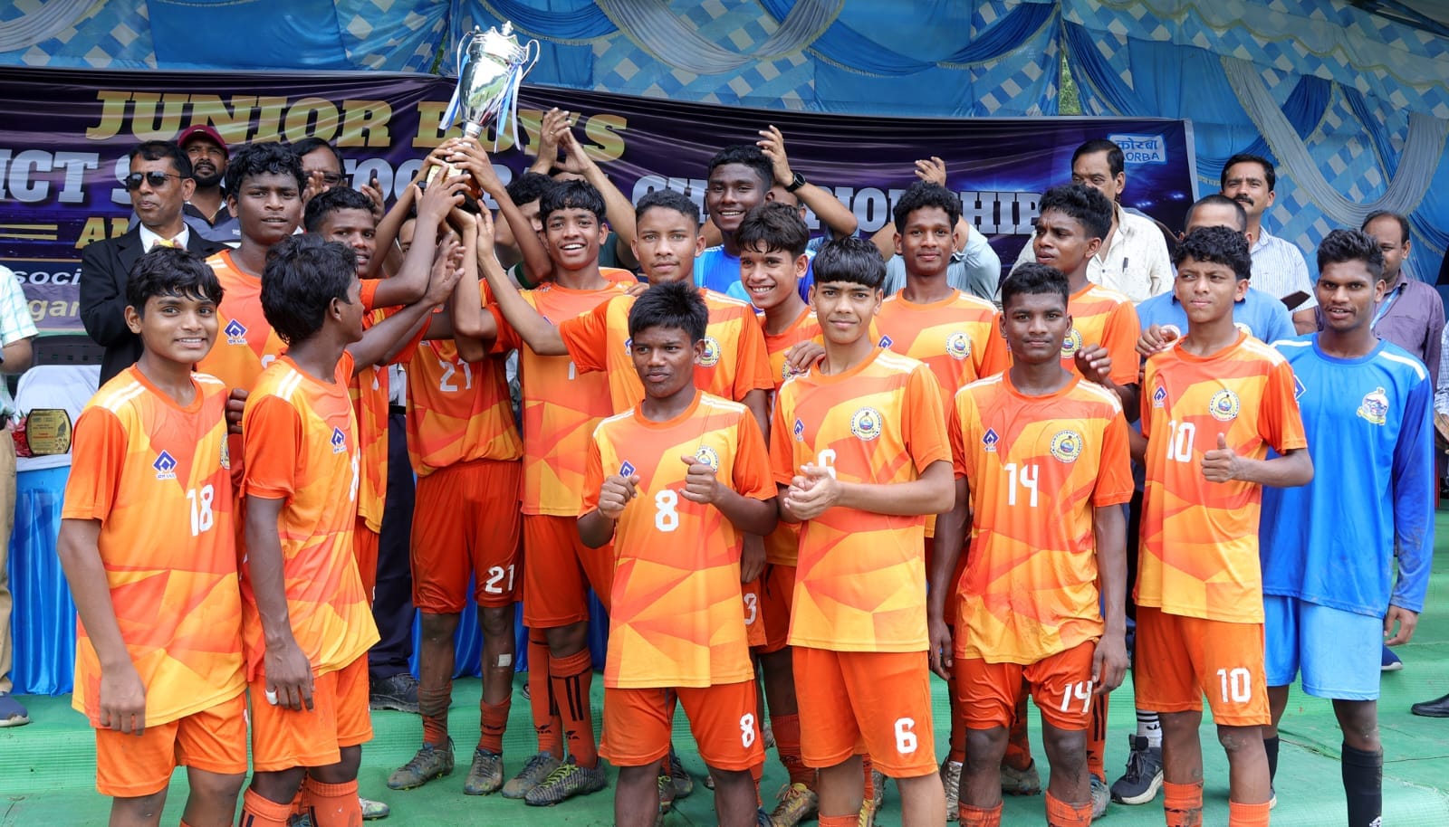 जमीनी स्तर से शानदार सफलता तक: एनटीपीसी कोरबा की जूनियर बालक अंतर जिला राज्य फुटबॉल चैम्पियनशिप में डीएफए नारायणपुर बना विजेता